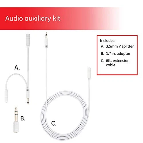 Comfortable GE HEADPHONE ADAPTER KIT Pure