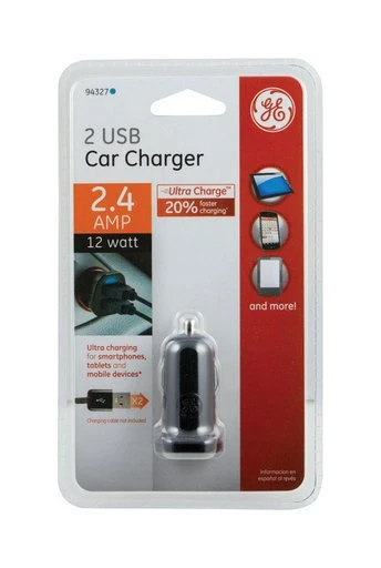 Original GE USB CAR CHARGER DUAL PORT Responsible