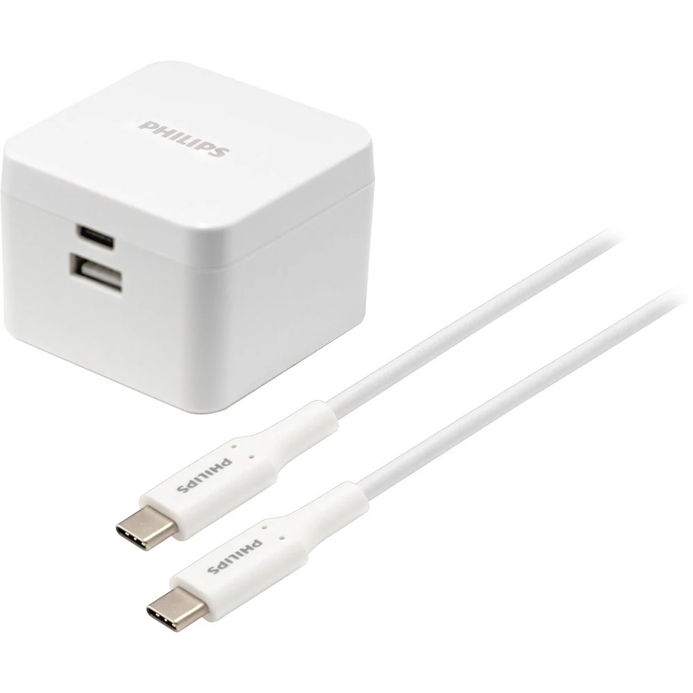 Certified PHILIPS AC CHARGING KIT USB-A USB-C High-Quality