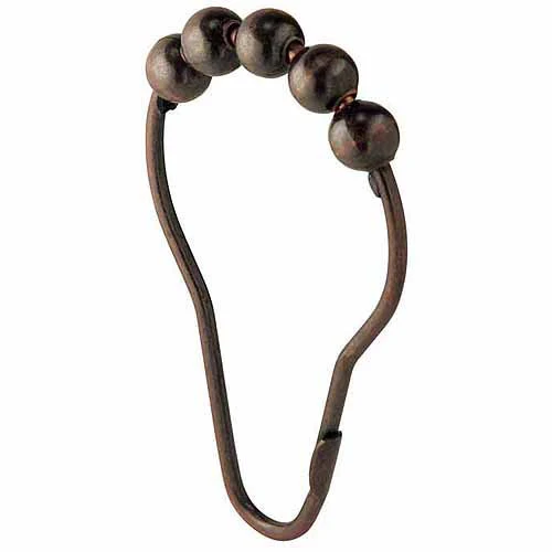 Durable SHOWER CURTAIN RINGS 12PK BRONZE Authentic