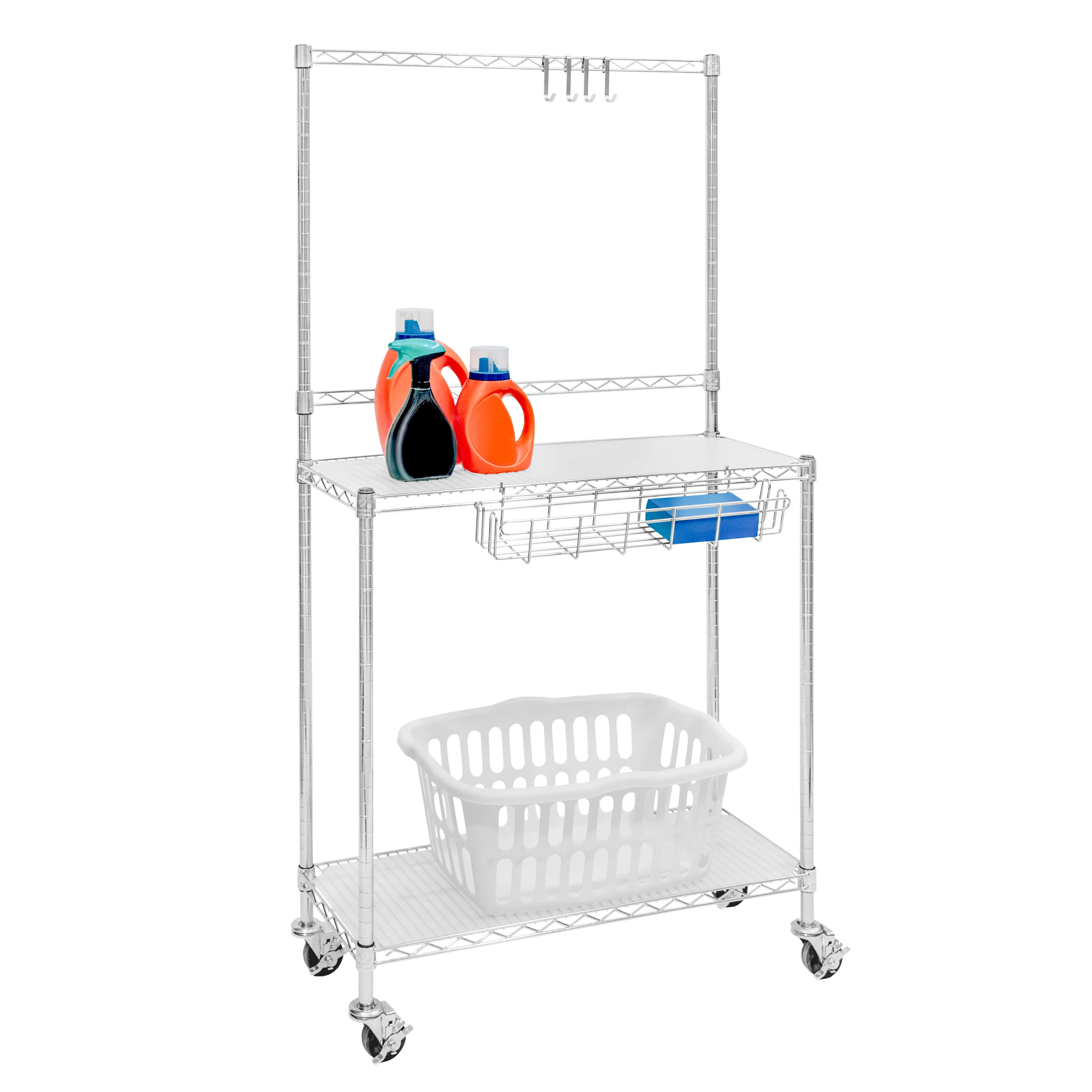 Contemporary Small Laundry Cart Carefully Designed