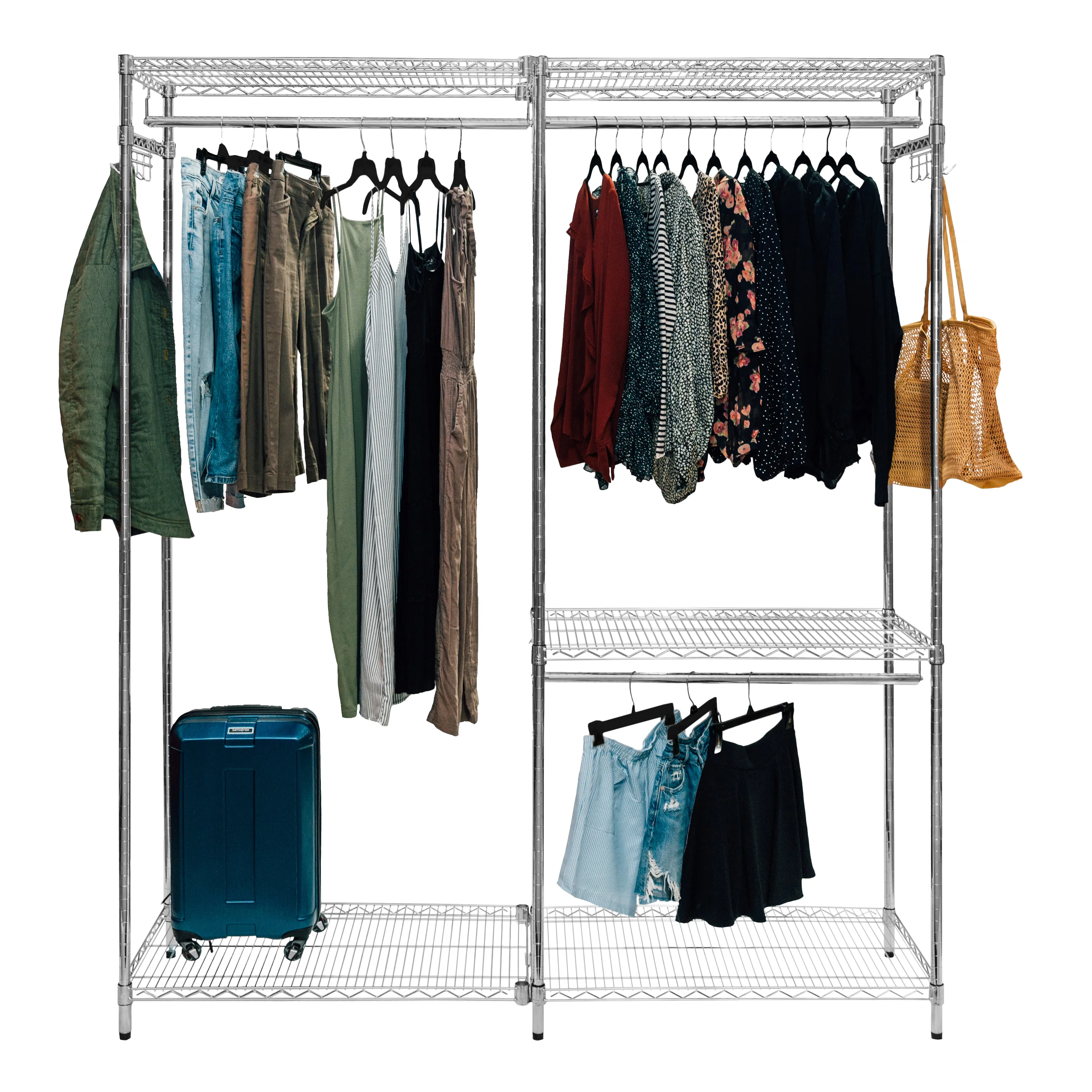 Convenient 21 quot d Modular Closet Storage System Optimized