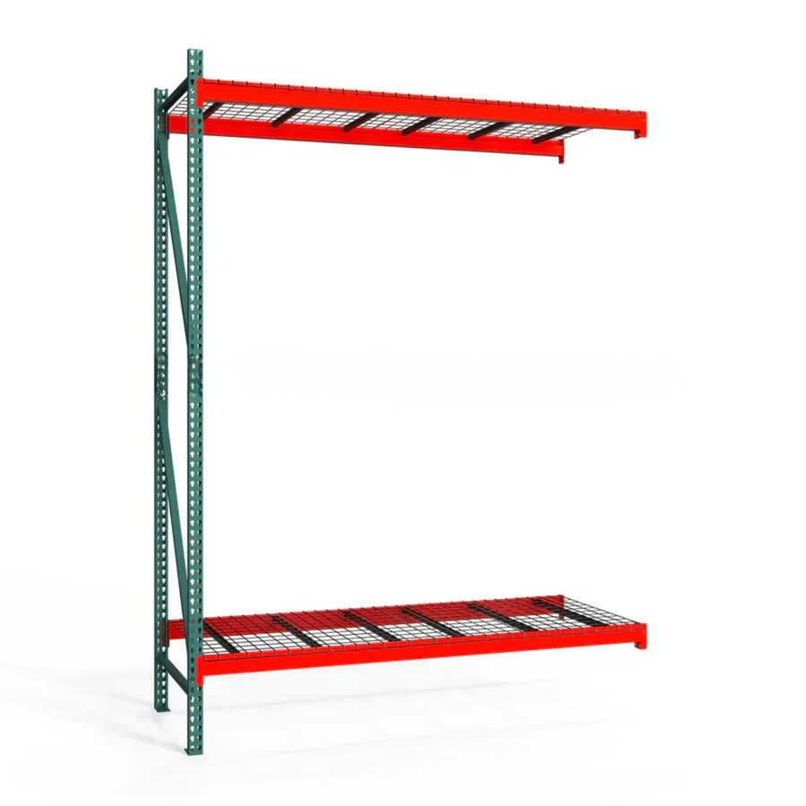 Responsible 2-Tier Teardrop Pallet Rack Add-On Units w Wire Decking – Standard Duty – 36 quot d x 144 quot h Stylish