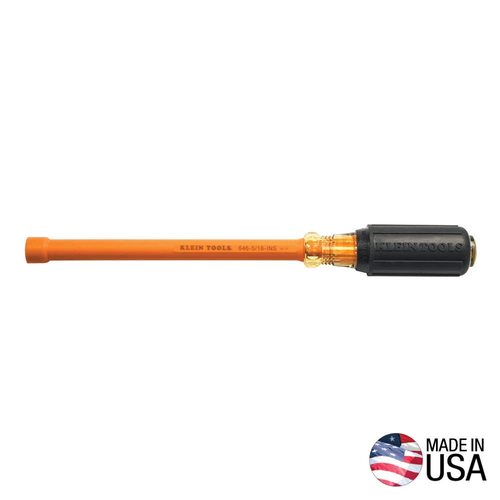 User-Friendly Klein 5 16-Inch Insulated Nut Driver with 6-Inch Shank 646-5 16-INS Environmentally Friendly