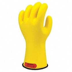 Refined Salisbury Electrical Rubber Gloves Class 0 Low Voltage 11 39 39 Yellow Black Inside E011BY Breathable