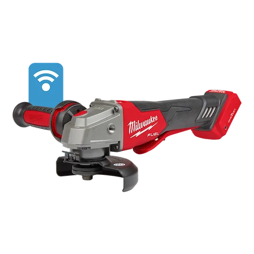 Long-Lasting Milwaukee M18 FUEL™ 4-1 2 quot 5 quot Braking Grinder w ONE-KEY™ Paddle Switch No Lock 2882-20 Smooth