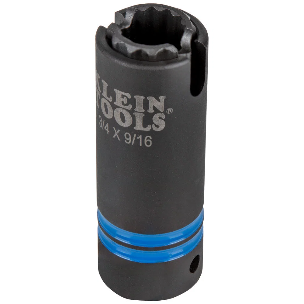 Natural Klein 3-in-1 Slotted Impact Socket 12-Point 3 4 and 9 16-Inch 66031 Carefully Designed