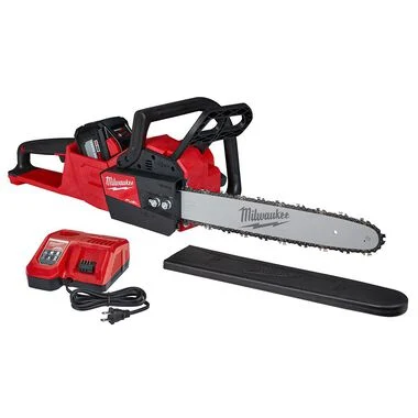 Next-Generation Milwaukee M18 FUEL 16 in. 18V Lithium-Ion Brushless Battery Chainsaw Kit with 12.0 Ah Battery and M18 Rapid Charger 2727-21HD Long-Lasting