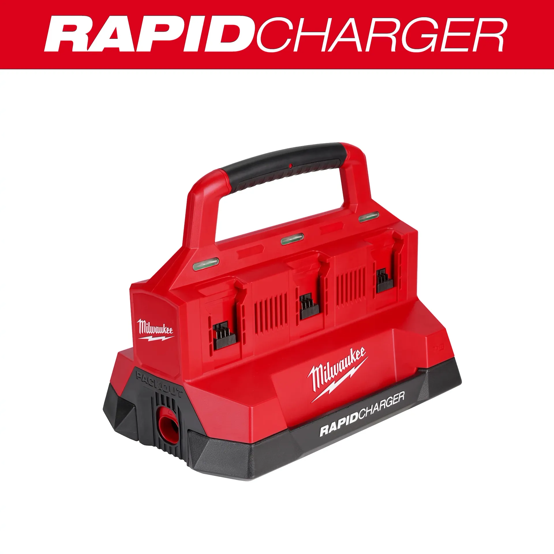 Professional Milwaukee M18™ Six Bay Rapid Charger w PACKOUT™ Compatibility 48-59-1809 Organic