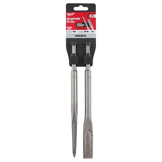 Unique Milwaukee SDS Plus SLEDGE™ Bull Point amp Flat Chisel 2 PK 48-62-6080 High-Performance