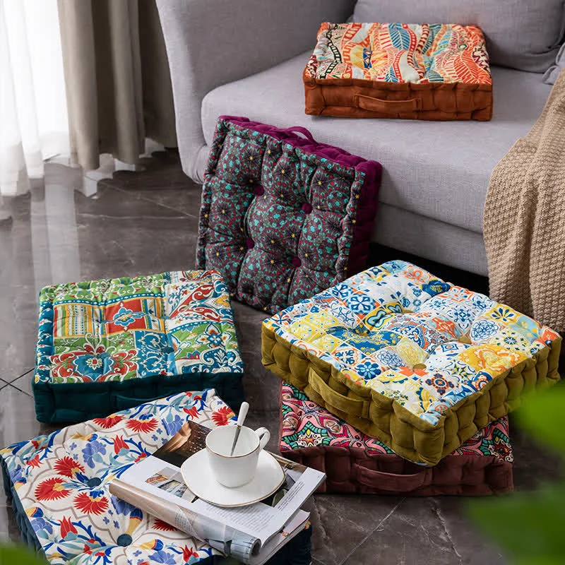 Modern Ownkoti Morocco Style Chair Pad Floor Pillows Practical