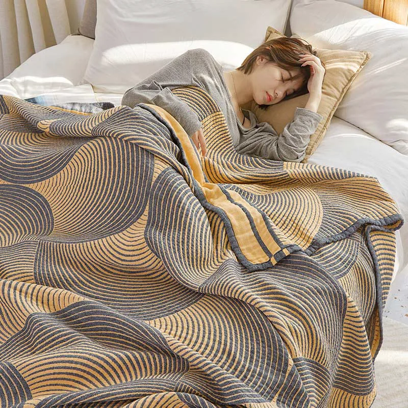 Relaxed Ownkoti Annual Ring Four Layers Summer Quilt Soft