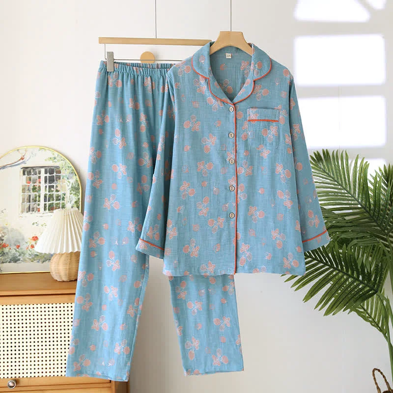 Authentic Ownkoti Refresh Strawberry Cotton Gauze Pajama Set Elite