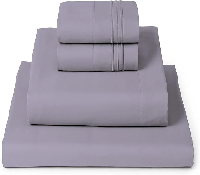 Casual Mellanni Queen Sheets Set – 4 PC Iconic Collection Bedding – Hotel Luxury Extra Soft Cooling Bed Sheets – Wrinkle Fade Stain Resistant Queen Hazy Lilac Proven