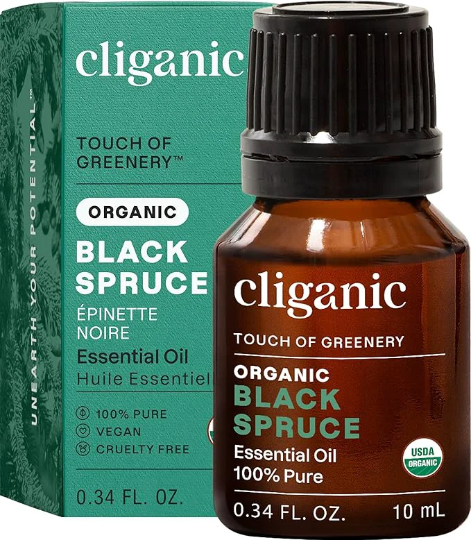 Classic Cliganic Organic Black Spruce Aromatherapy Essential Oil Consistent