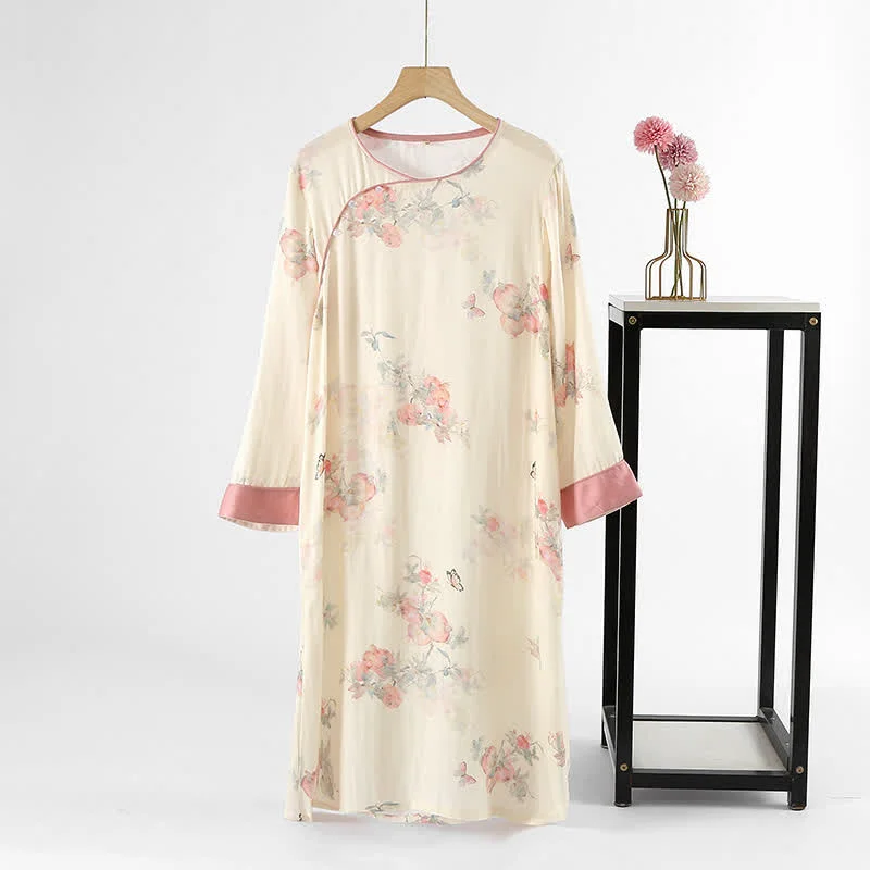 Proven Ownkoti Floral Butterfly Soft Satin Loungewear Consistent