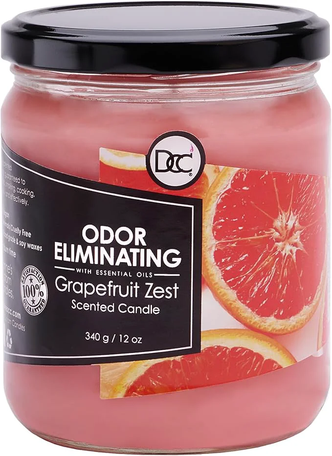 Classic Grapefruit Zest Odor Eliminating Highly Fragranced Candle Premium