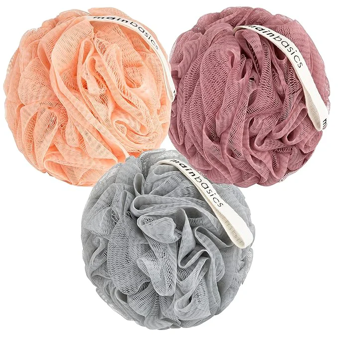 Artisan MainBasics Bath Shower Loofah Sponge Pouf Body Scrubber Exfoliator Body Wash First-Class