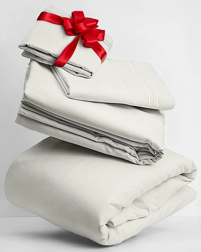 Recyclable Mellanni Twin XL Sheets Set – 3 PC Iconic Collection Bedding – Hotel Luxury Extra Soft Cooling Bed Sheets – Wrinkle Fade Stain Resistant Twin Extra Long Ivory Reliable
