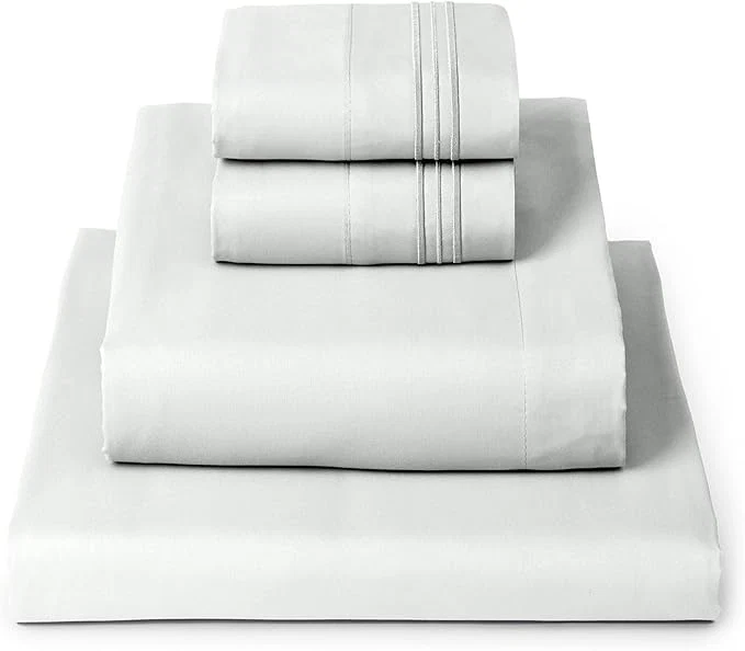 Enhanced Mellanni Full Sheets Set – 4 PC Iconic Collection Bedding – Hotel Luxury Extra Soft Cooling Bed Sheets – Wrinkle Fade Stain Resistant Full Ivory High-Grade
