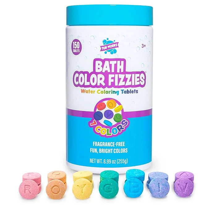 Original Tub Works® Bath Color Fizzies Bath Color Tablets Easy-to-Use