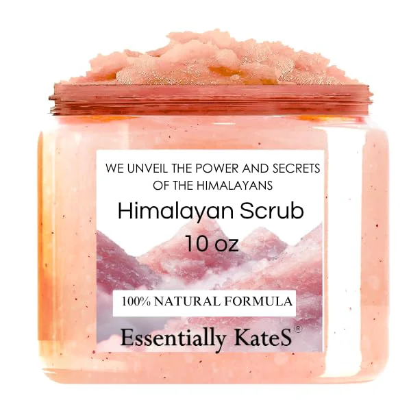 Environmentally Friendly Himalayan Salt Body Scrub with Almond Oil Exfoliating Mineral Formula Contemporary