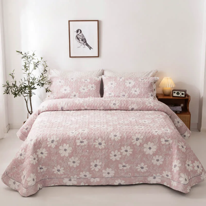 Casual Ownkoti Country Style Floral Cotton Quilt Long-Lasting