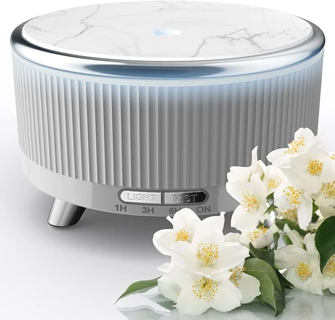 Innovative Diffusers for Essential Oils Large Room 500ml Aromatherapy Diffuser，7 Colors Fine