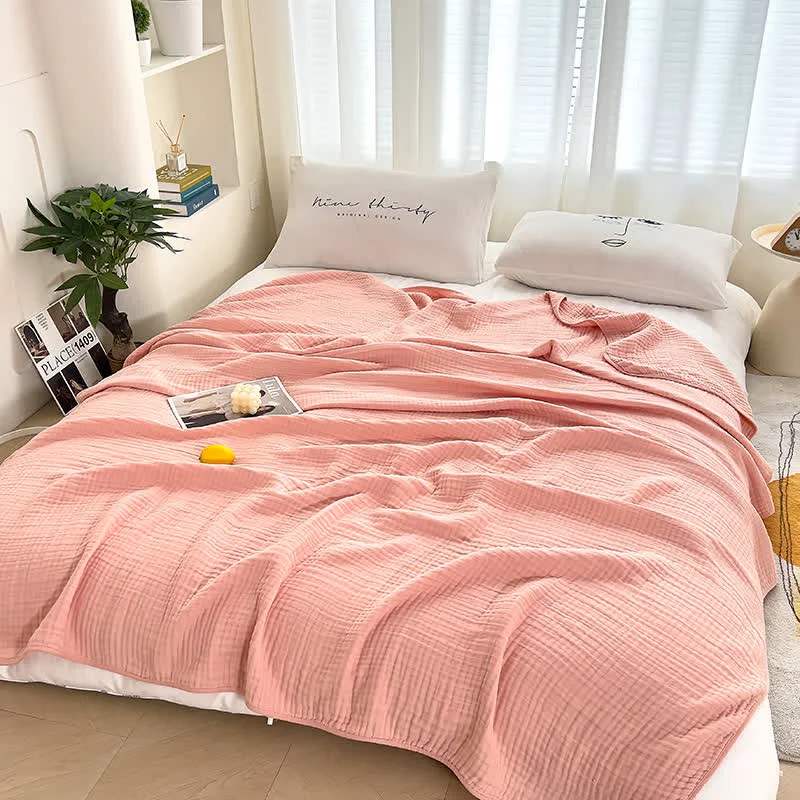 Advanced Ownkoti Solid Color Cotton Gauze Quilt Fashionable