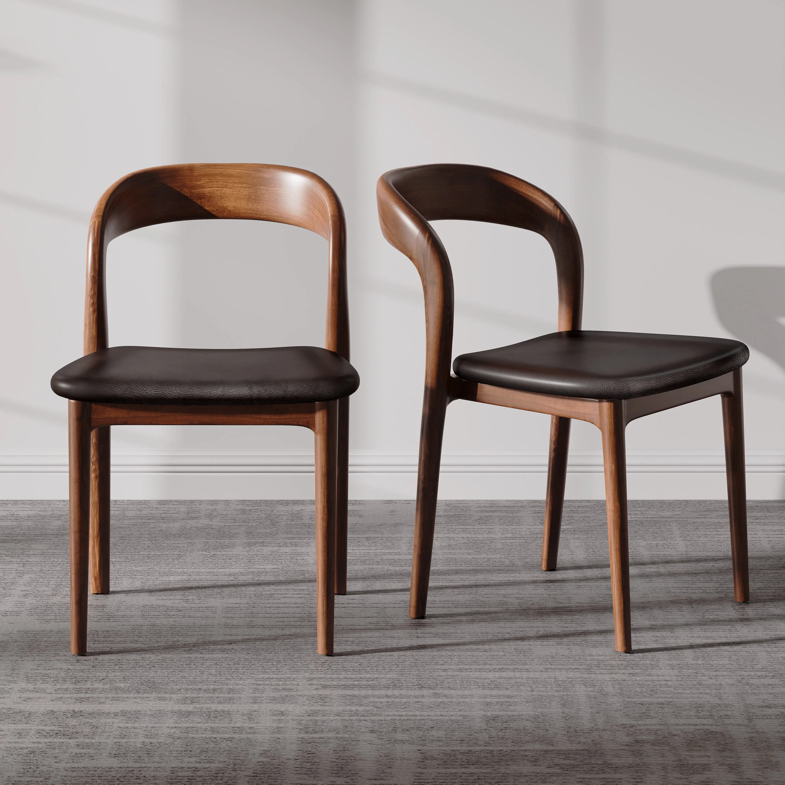 Premium Material Ownkoti 2x 4x 6x Wooden Dining Chairs Soft Cushion Seat Fashionable