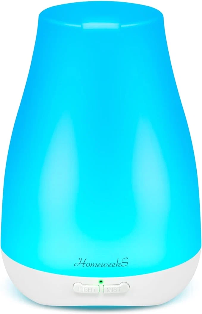 Stylish Homeweeks Diffusers 100ml Colorful Essential Oil Diffuser Detailed