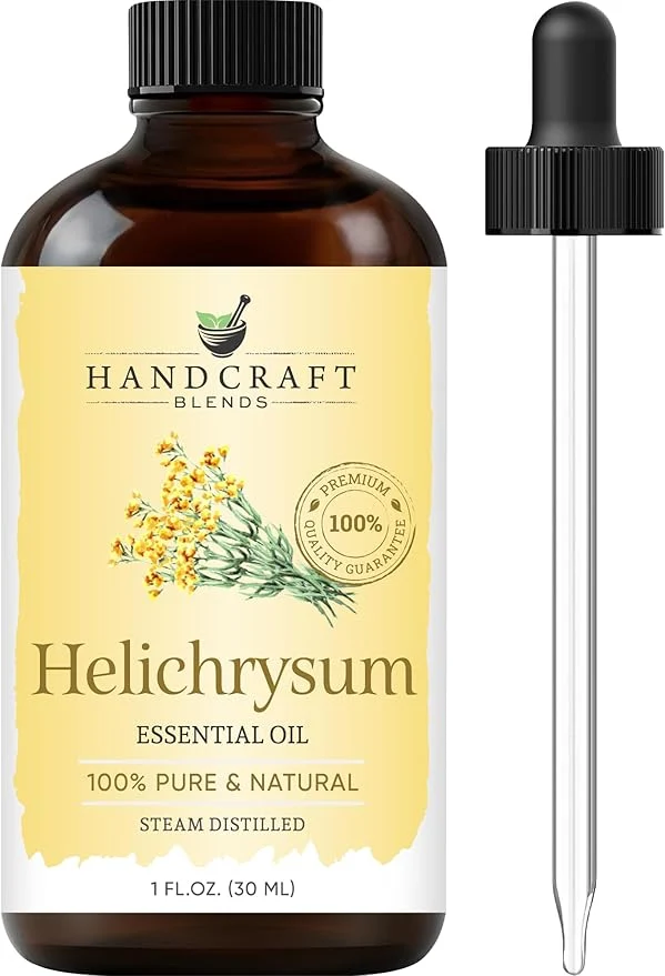Responsible Handcraft Blends Helichrysum Essential Oil – 1 Fl Oz – Pure and Natural – Safe