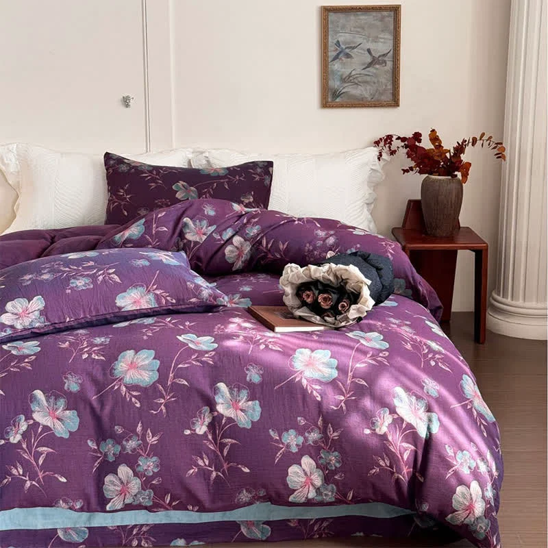Healthy Ownkoti Nature-Inspired Cotton Gauze Bedding Set 4PCS Refined