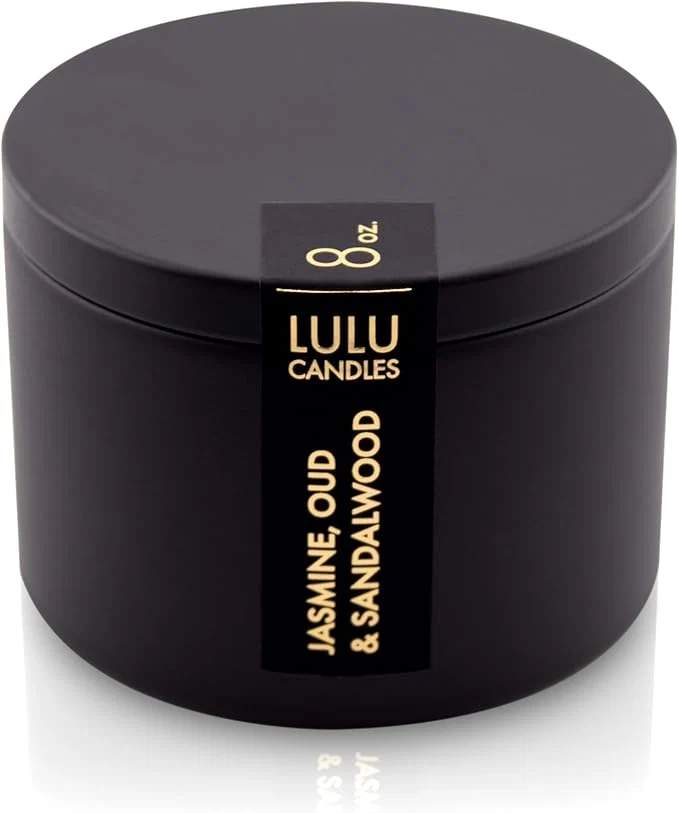 Innovative Lulu Candles Jasmine Oud Sandalwood Scented Candle Smells Woodsy Expertly Made