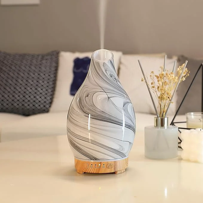 World-Class Essential Oil Diffuser Art Glass Ultrasonic Aromatherapy Diffuser Pure