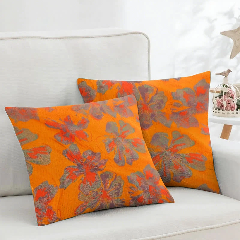 Solid Ownkoti Iris Cotton Gauze Jacquard Square Pillowcases 2PCS Reliable