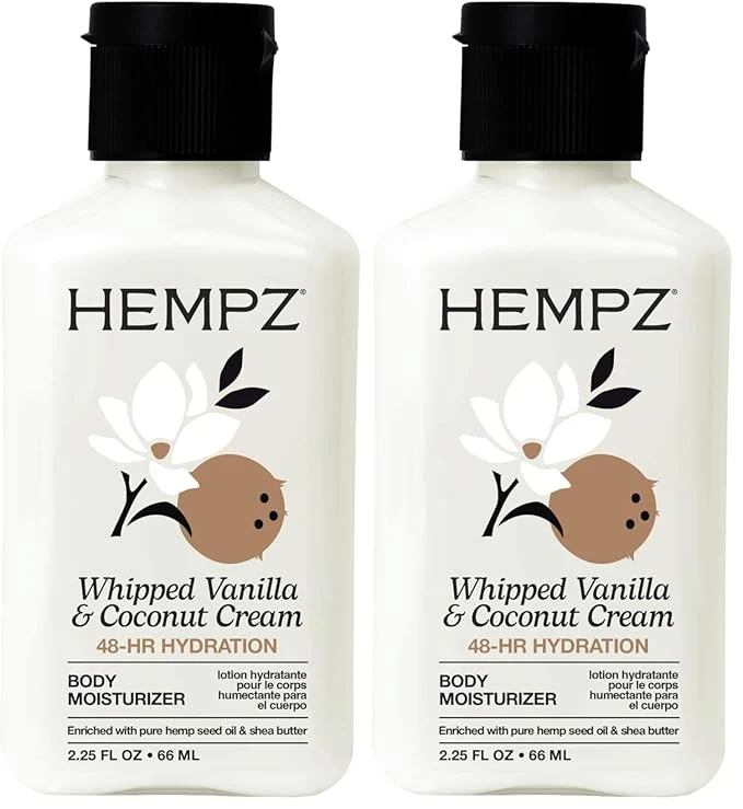 Fast Hempz Mini Whipped Vanilla Coconut Cream Body Hand Lotion 2.25 oz. Enhanced