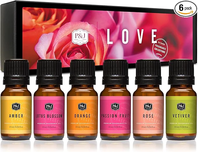 Responsible P J Trading Fragrance Oils for Diffusers for Home Love Set Fragrance Scents for Effective
