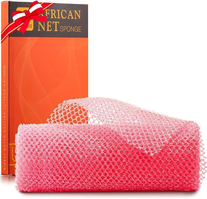 Elegant UJFQBH African Net Sponge African Net Long Net Bath Sponge Exfoliating Shower High-Grade