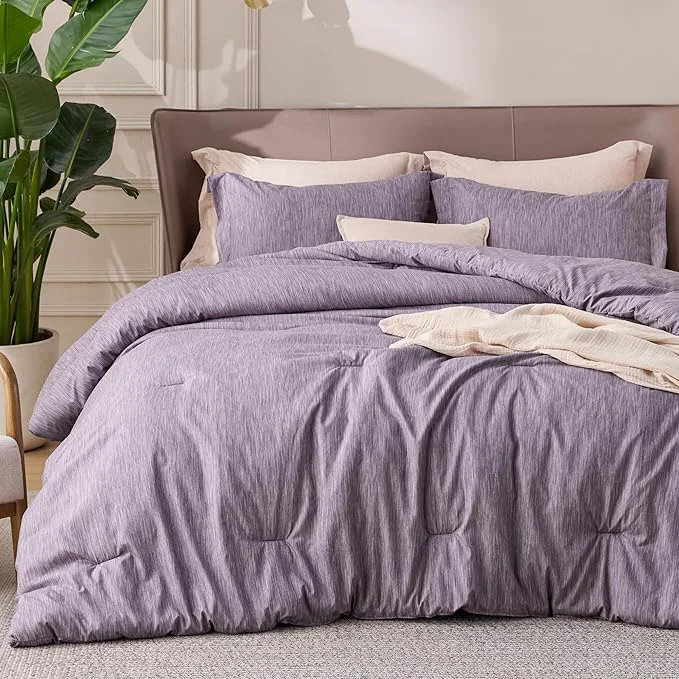 Crafted Bedsure King Size Comforter Set – Dark Red King Comforter Set Soft Bedding for All Seasons Cationic Dyed Bedding Set 3 Pieces 1 Comforter 104 quot x90 quot and 2 Pillow Shams 20 quot x36 quot 2 quot Versatile
