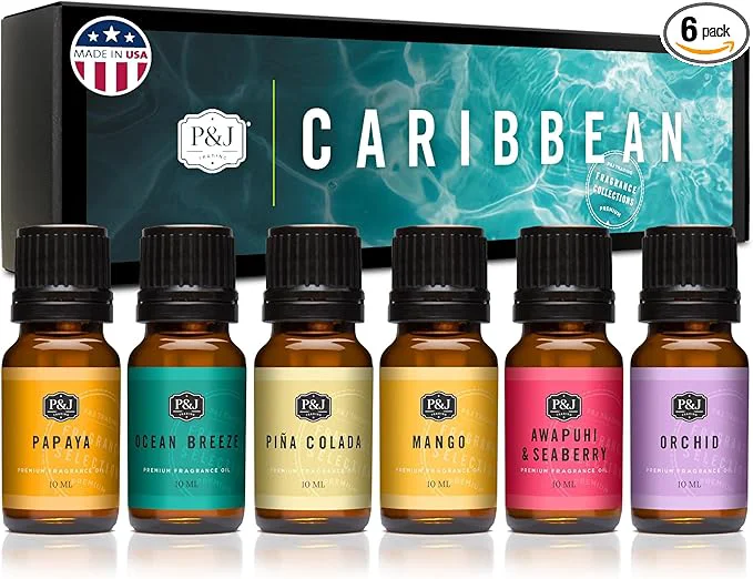 Refined P J Trading Fragrance Oil Caribbean Set Pina Colada Awapuhi Seaberry Genuine