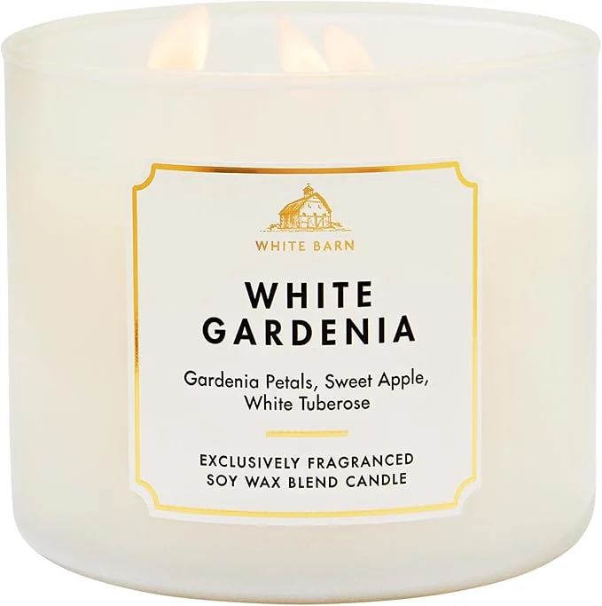 Stylish Bath Body Works White Gardenia 3-Wick Candle Reliable