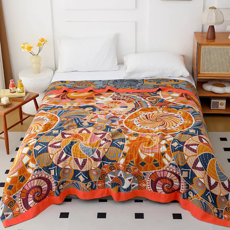 Trendy Ownkoti Bohemian Style Cotton Gauze Muslin Quilt Innovative