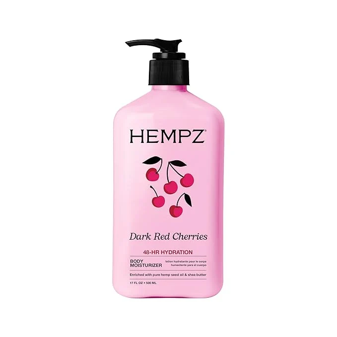 Sustainable Hempz Cherry Body Lotion Ultra Hydrating Daily Moisturizer Self Care Recyclable