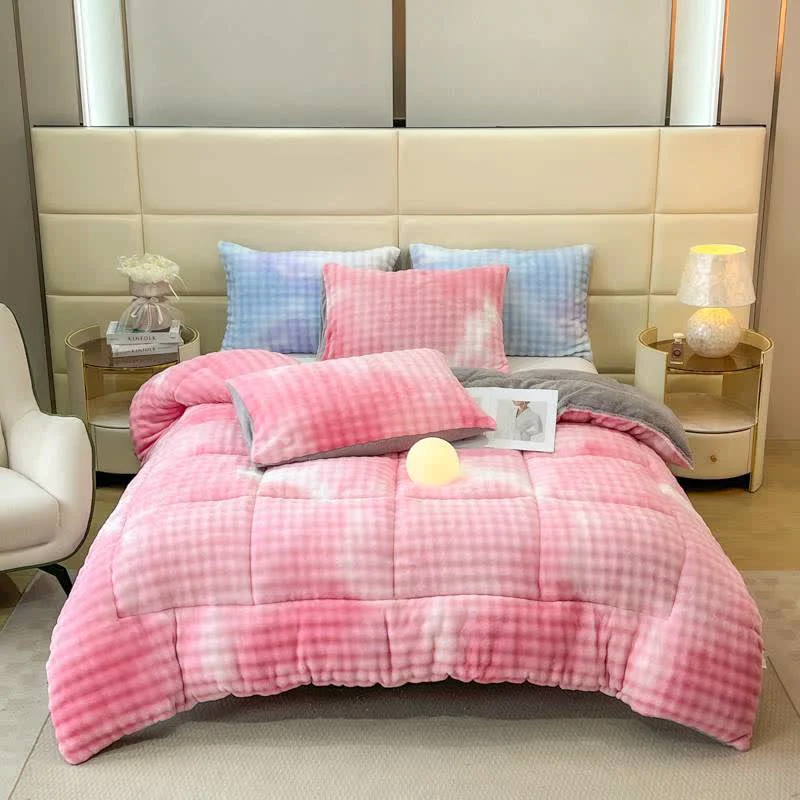 Clean Ownkoti Fluffy Gradient Color Sherpa Warm Blankets Long-Lasting