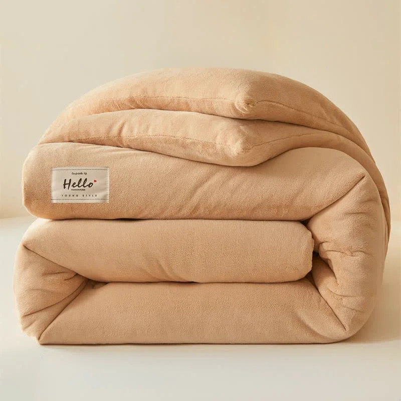 Luxury Ownkoti Simple Solid Color Warm Plush Blanket Safe