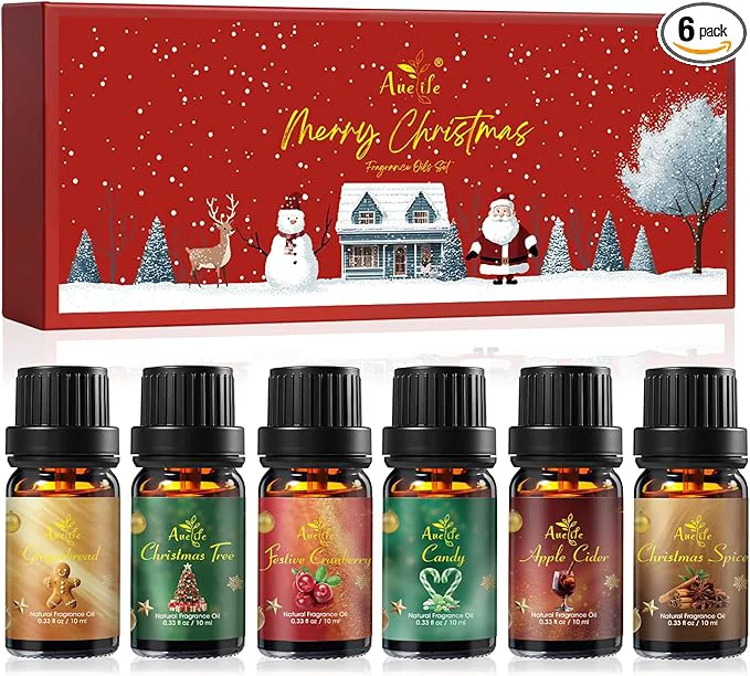 Refined Winter Essential Oil Set 6 Pack Holiday Fragrance Oils Fast
