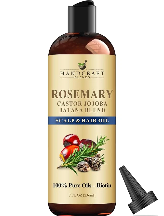 Fine Handcraft Blends Rosemary Oil for Hair 8 Fl Oz Nourishing Hair Oil Authentic