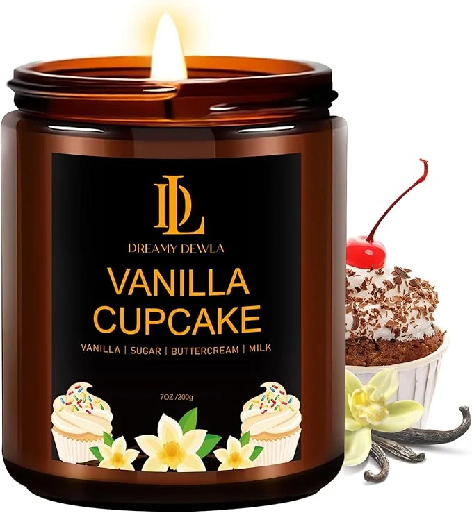 Breathable Vanilla Cupcake Candles Vanilla Cupcake Scented Candle Mother’s Day Candle Trusted