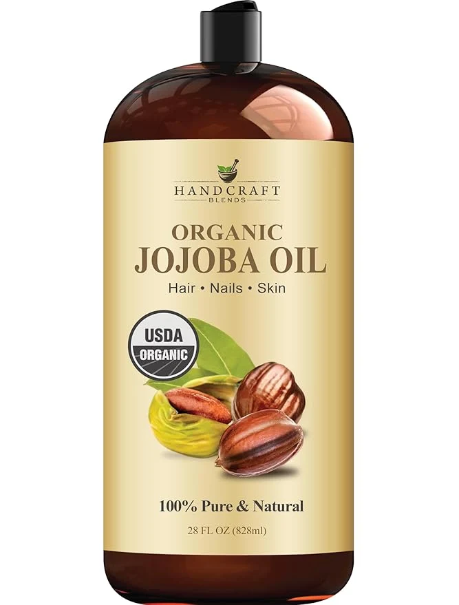 Outstanding Handcraft Blends USDA Organic Jojoba Oil Cold-Pressed 28 Fl Oz Pure Premium Material